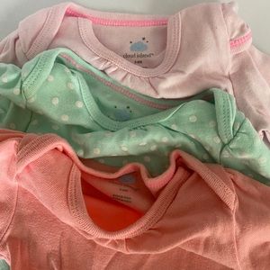 Cloud island baby girls long sleeve onesies